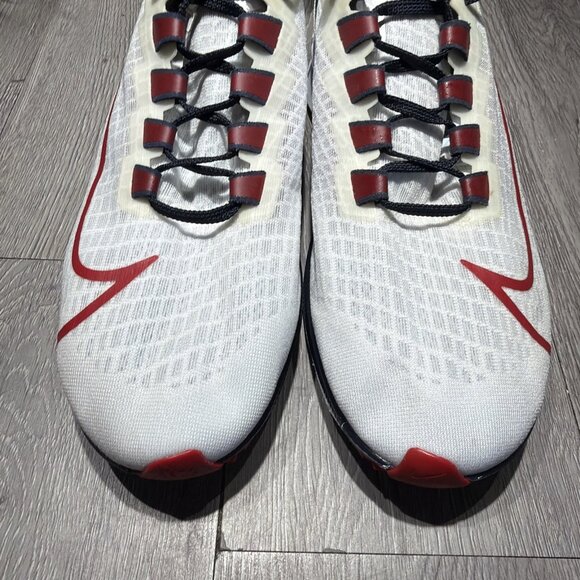 Nike Air Zoom Pegasus 37 White Red Houston Texans NFL Men Sz 10.5 Running Shoes main image 10